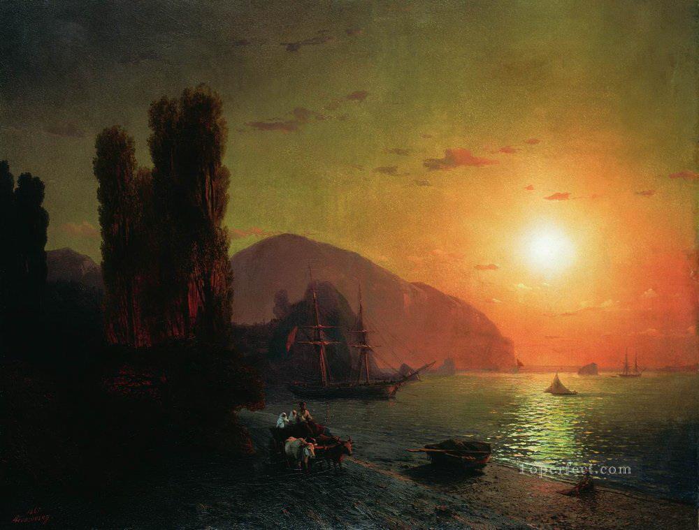 crimean view ayu dag 1865 Romantic Ivan Aivazovsky Russian Oil Paintings